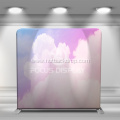 blue pink sky and clouds tension fabric backdrop